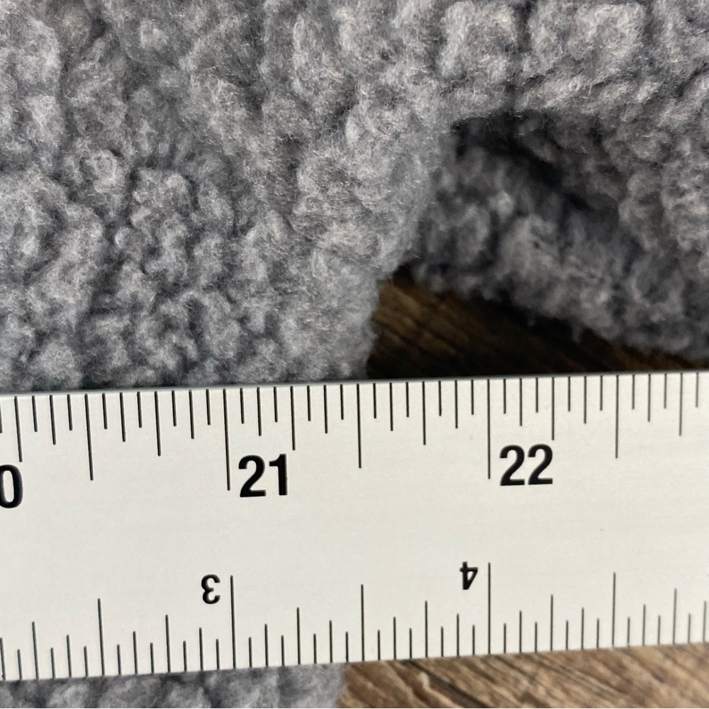 Vineyard Vines Fleece Women M Gray 1/2 Zip Mock Neck Pullover Sweater Warm Cozy - Picture 8 of 9